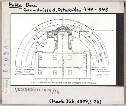 Vorschaubild Fulda: Dom, Grundriss der Ostapsiden 